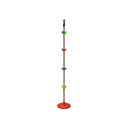 Jensen Swing Products Disk Rope with Climbing Platforms Multi Colored Residential DiskRM